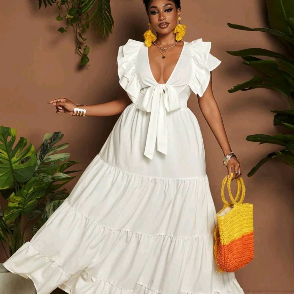 Elegant White Maxi Dress